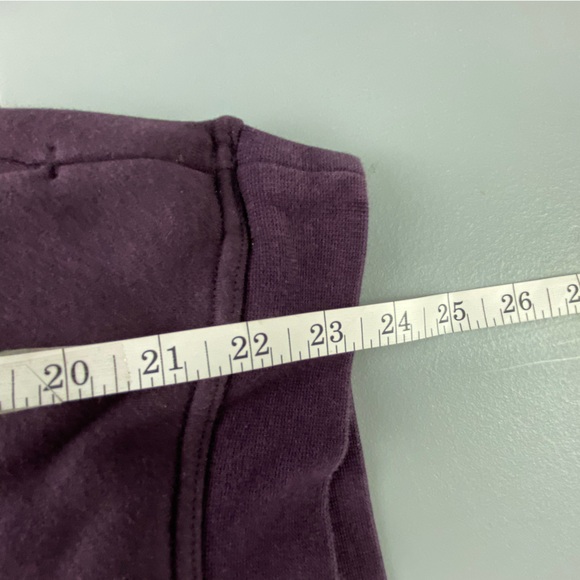 Nike Purple Plum with Silver Sparkle Logo Cowl Neck Hoodie Sz Med - Picture 11 of 14